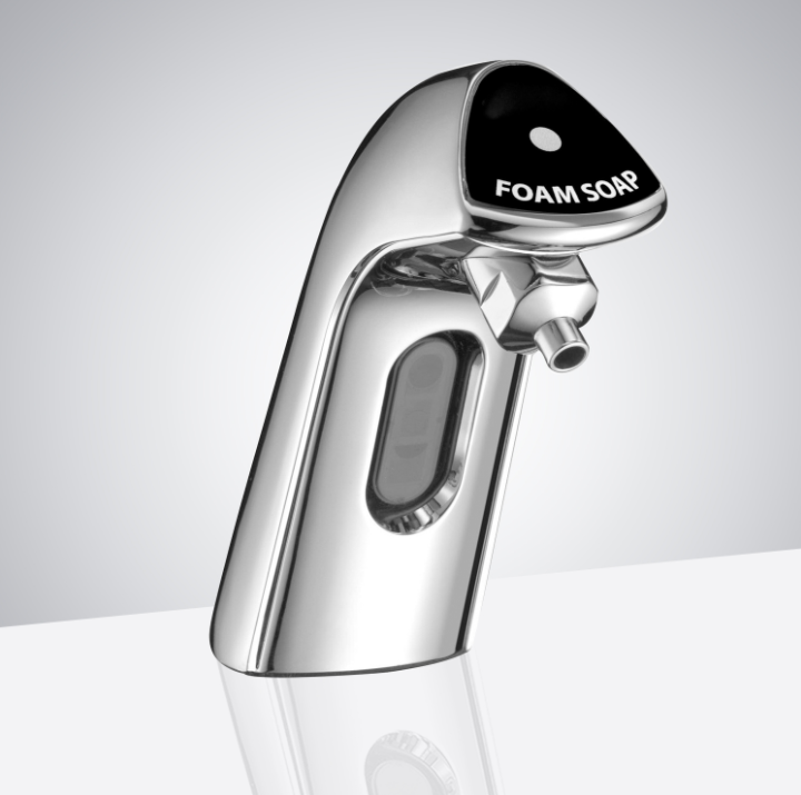 Fontana Deck Mounted Chrome Commercial Hand Sanitizer Automatic Touchless Commercial Soap Dispenser